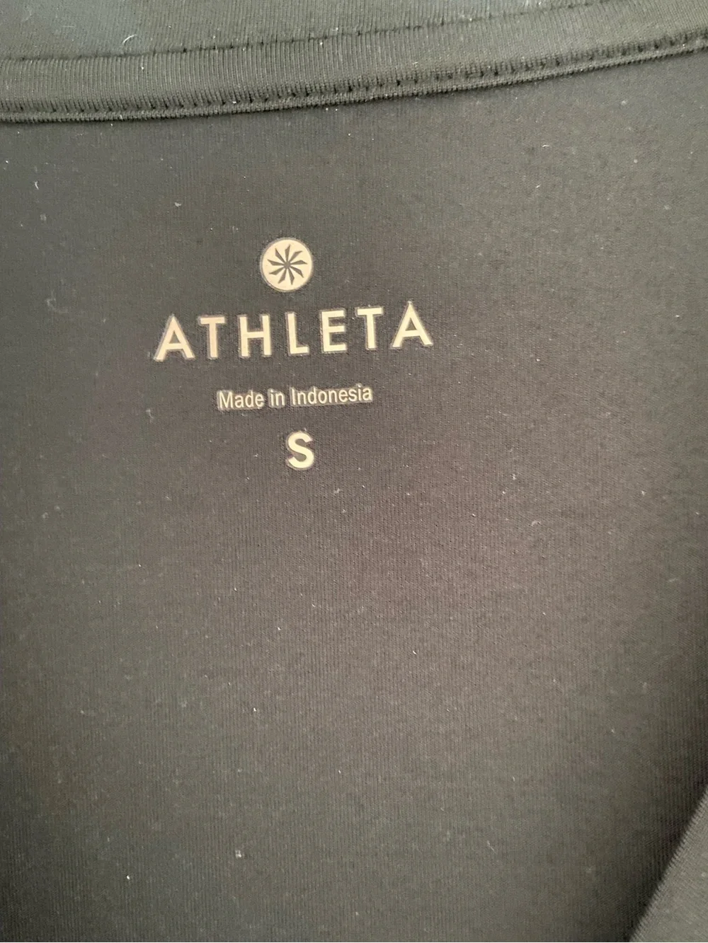 ATHLETA Nectar Faux Wrap Midi Dress Small Black Lightweight Travel - Picture 4 of 8